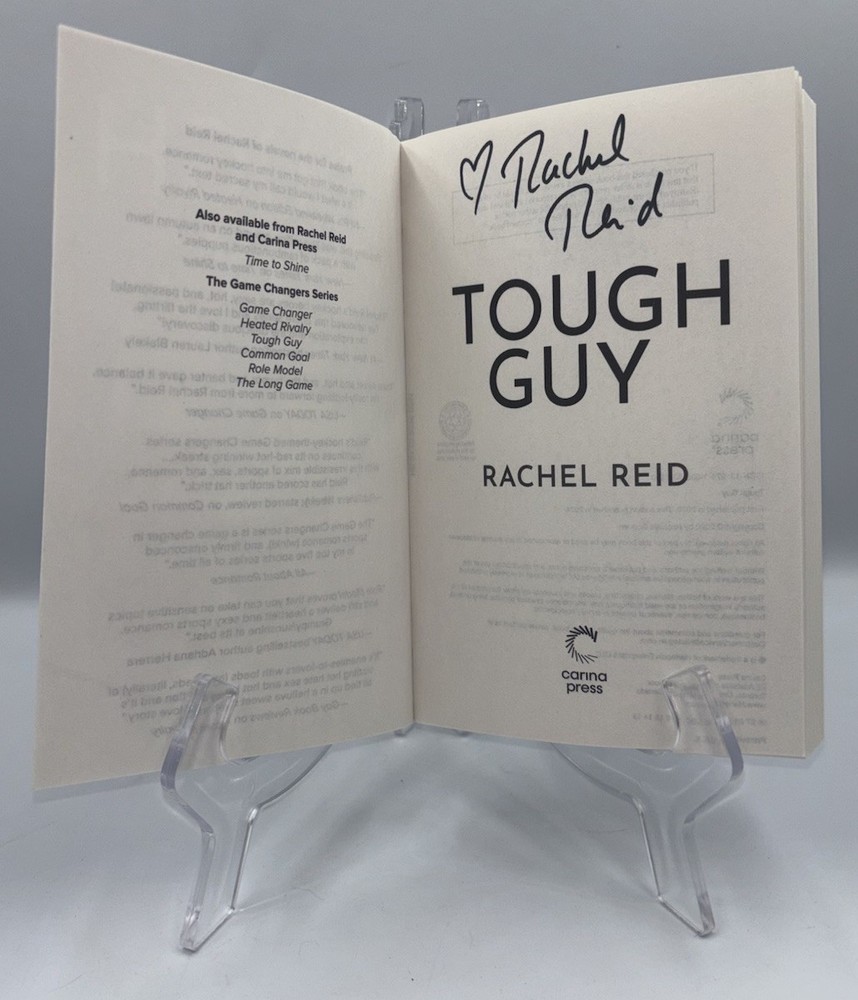 RACHEL REID TOUGH GUY SIGNED AUTOGRAPHED PAPERBACK BOOK HEATED RIVALRY HBO #2