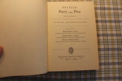 British Poetry and Prose Revised 1938 Houghton Mifflin Company.