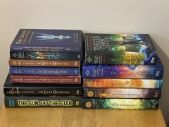 Rick Riordan 12 Book Lot (7 HC, 5 PB) Percy Jackson 1-5, Trials of Apollo 1-3,.