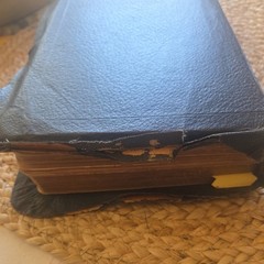 1901 HOLY BIBLE RED LETTER EDITION OLD AND NEW TESTAMENT LARGE TYPE U.S.A.