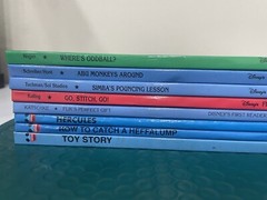 Disney Reading Picture Books Lot of 8 Books Hardcover. Reading Levels 1,2&3.