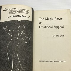The Magic Power of Emotional Appeal Roy Garn 1961 5th Print HC Prentice-Hall