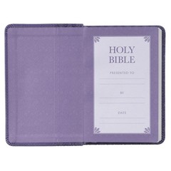KJV Bible Print Red Letter Pocket Size Black Leathersoft