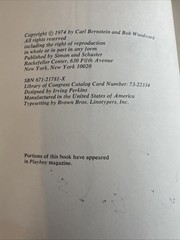 RARE All The President’s Men Signed By Bernstein, Woodward, and Dean