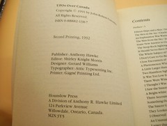 1992 UFO’s Over Canada PB Book Personal Sightings Close Encounters Aliens UFO