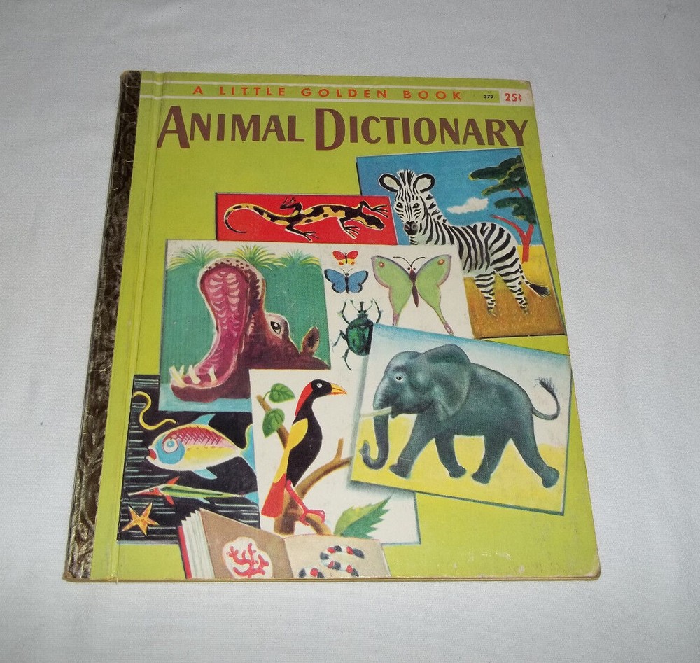 Animal Dictionary – A Little Golden Book #379 – „A” 1st Edition – 1960