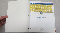 Lot of 2 – Heritage Studies 5 – Fourth Edition BJU – Activity Manual & textbook