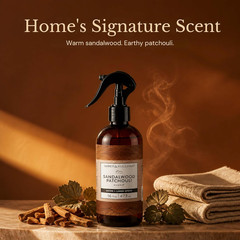 Odor Eliminating and Refreshing Linen and Room Spray, Sandalwood Patchouli, 16 O