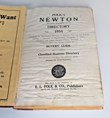 Polk’s Newton NJ Directory 1954 Sussex County New Jersey City Directory