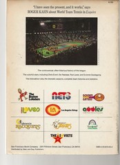 THE ART OF WORLD TEAM TENNIS By Greg Hoffman (Very Rare)
