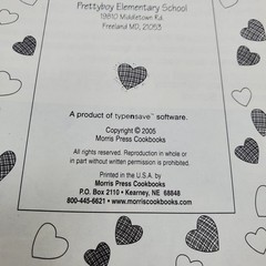 A+ Recipes Prettyboy Elementary School Cookbook 2005 Maryland Morris Press