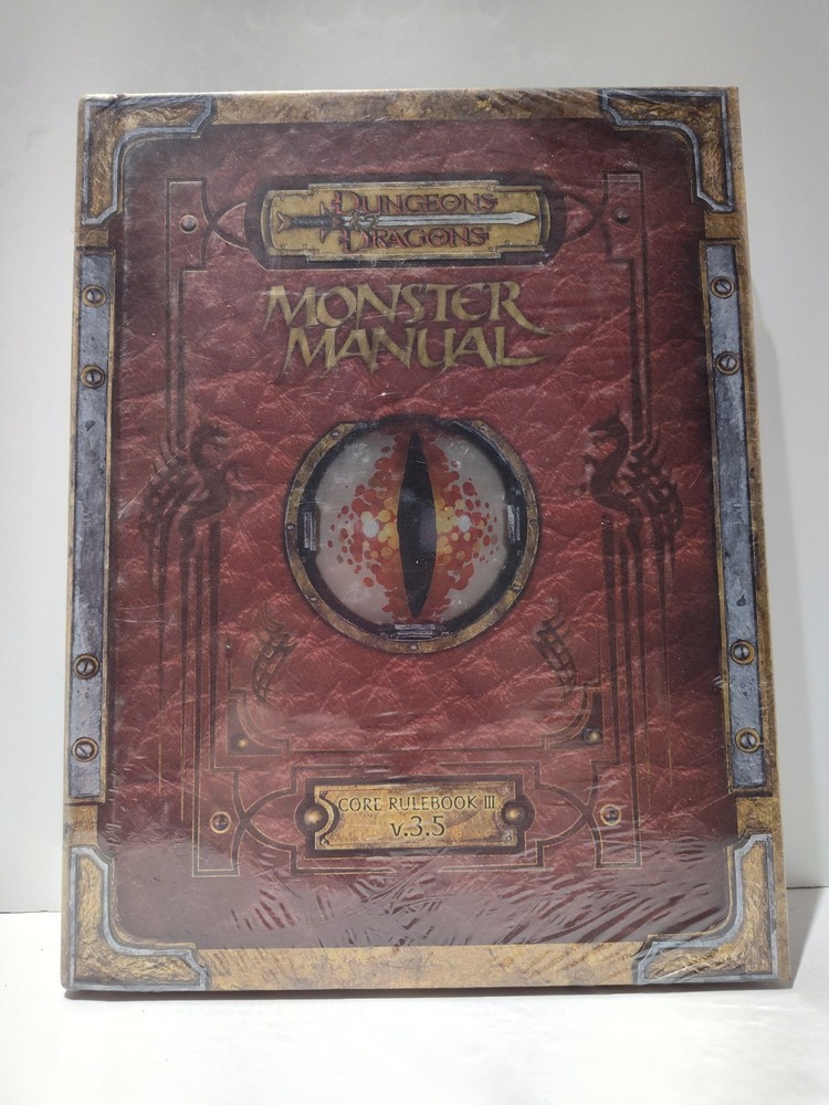 Premium Edition Dungeons and Dragons 3.5 Monster Manual Foil Collectors SEALED!