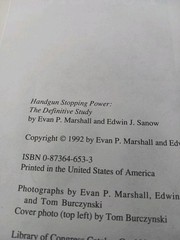 Handgun Stopping Power Marshall & Sanow Paladin Press 1992 HC