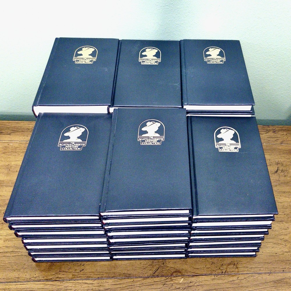 Vintage Agatha Christie Bantam Leatherette Mysteries Most Like New VG+ 73 Titles