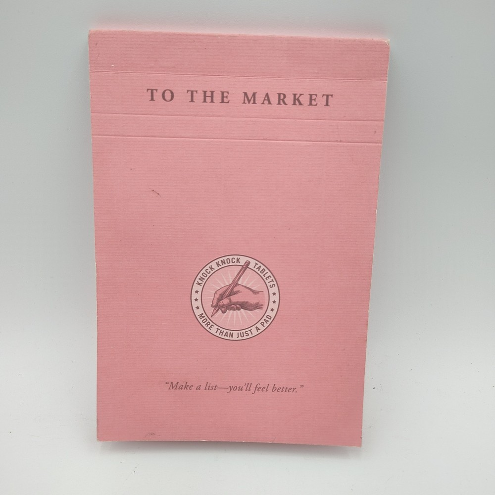 Knock Knock Tablets Pad To The Market Make-a-List You’ll Feel Better B9.1GO3625