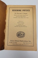 reviewing physics an amsco school publication 1949 vintage