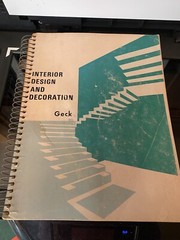 Interior Design and Decoration by Francis Geck 1971 Spiral Bound 260 Pages RARE