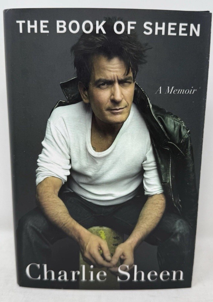 Charlie Sheen The Book of Sheen A Memoir Hardcover Signed Book 1st Edition Copy