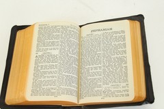 Vintage Holy Bible Self-Pronouncing KJV National Bible Press 119 Leather