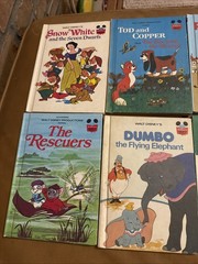 Lot Of 8 Vintage Disney’s Wonderful World Of Reading Hardcover Books 1973 – 1985