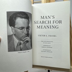 Viktor E. Frankl Man’s Search for Meaning Holocaust PB