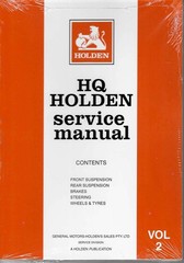 Holden HQ 1971 – 1974 Service Manual (5 Volume Set, A Holden Publication)