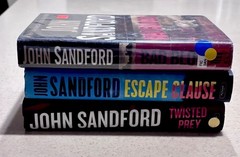 John Sandford Thriller Lot Twisted Prey Escape Clause Bad Blood HC PB