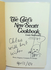 1975 SIGNED Chicago Restaurant Chef’s New Secret Cookbook Louis Szathmary FIRST