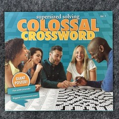 Lot of 2 Supersized Solving Colossal Puzzles 1-Crossword & 1-Word Hunt 3’ Poster