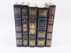 Lot of 5 Easton Press 100 Greatest Books Ever Written Collector’s Edition #1