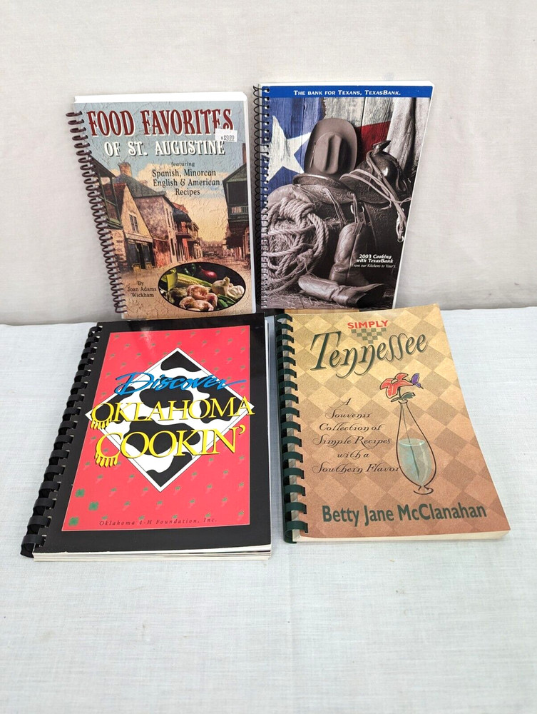 Cookbooks Spiral Bound Lot of 4 Multiple Titles Read Description for Details