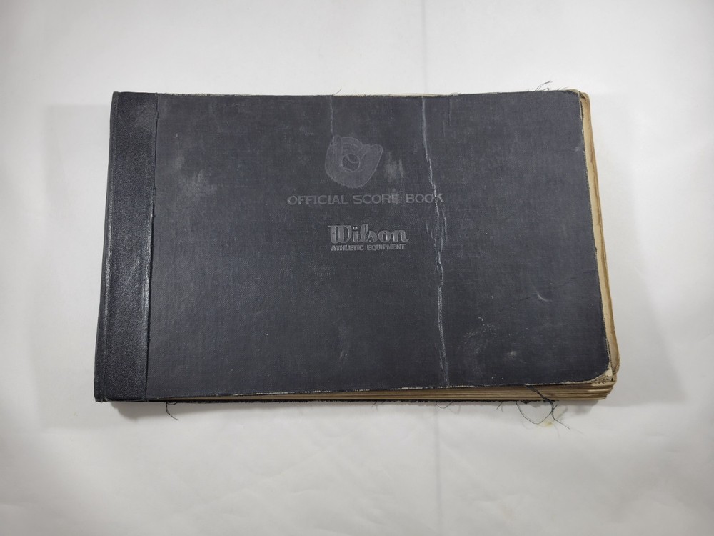 Wilson Baseball Score Book w/ 73 Scored Games 1935-49 World Series DiMaggio