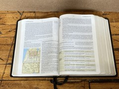 ESV Study Bible Crossway Black Genuine Leather Christian Bible