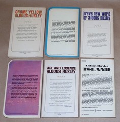ALDOUS HUXLEY Lot 6 Vintage PBs incl Dystopian SCI-FI : BRAVE NEW WORLD ++ READ!