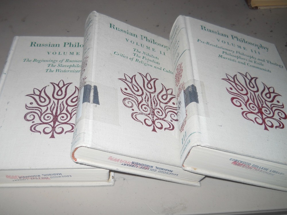 Russian Philosophy 3 Volume Set Nihilists Slavophiles Marxists Communists AZ