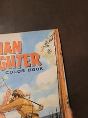 Vintage Indian Fighter Coloring Book- 12 7/8″ Tall X 10 5/8″ Wide…Great Cond