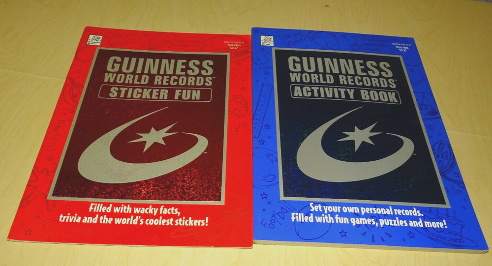 Guinness World Records Activity Book Plus Sticker Fun 2000 Paperback JC
