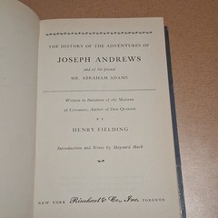 Joseph Andrews Henry Fielding 1948 Rinehart Hardcover Gilded Page Edges