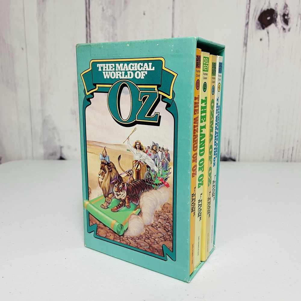 The Magical World of Oz by L. Frank Baum Vintage Box Set Del Rey 4 Books 1984