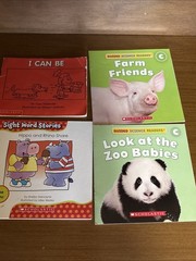 Lot of 20 Scholastic Little Leveled Readers Level A,B,C & D Learning Books