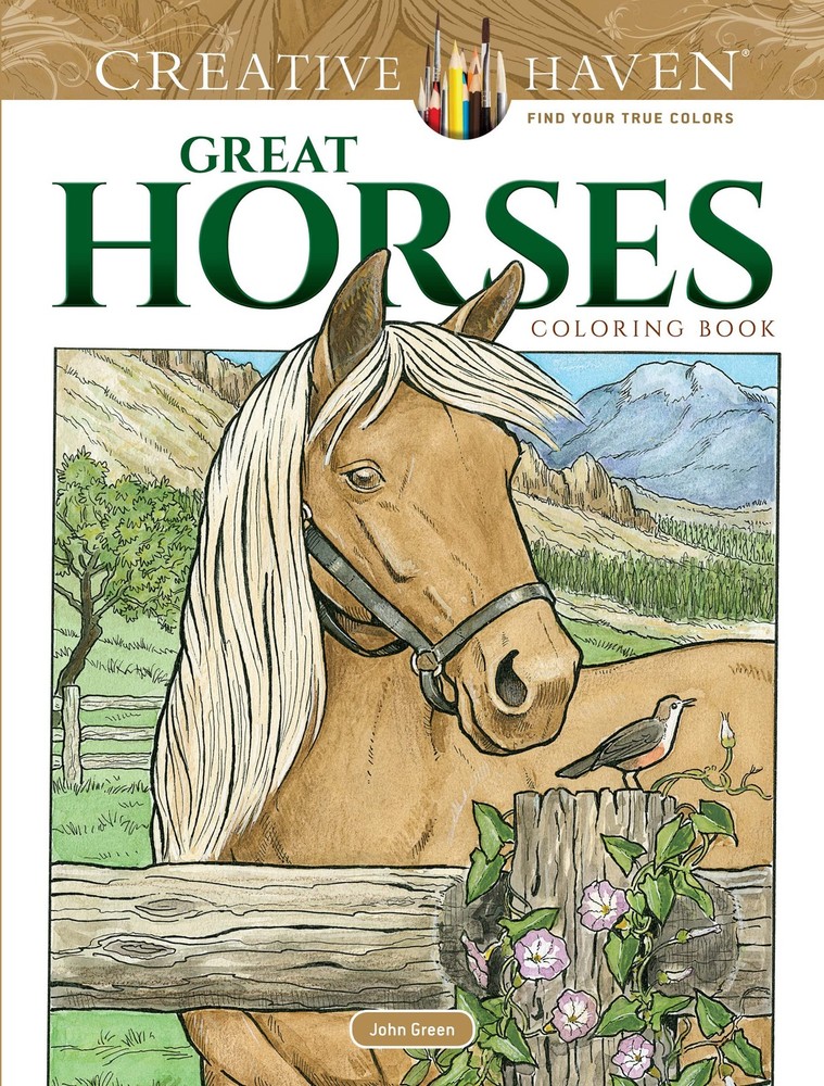 Adult Coloring Great Horses Coloring Book (Adult Coloring Books: Animals) Gr…