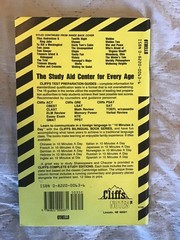 Cliffs Notes Conrad Shakespeare Dickens Dostoevsk Hardy you Pick the Book Titles