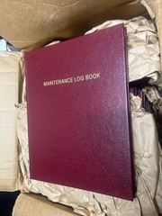 Maintenance Log Book Hardbound 120 Pages Industrial Equipment Record Journal