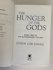Bloodsworn: Hunger of Gods, Fury of Gods by John Gwynne, Two Trade PBs