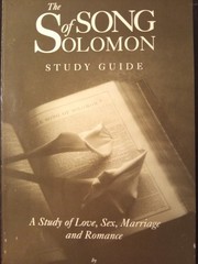 Song of Solomon Study Guide -Tommy Nelson, 1st Edition