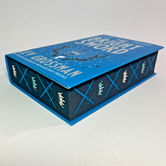 The Bright Sword Lev Grossman Hardcover SIGNED Broken Binding Stenciled Edges