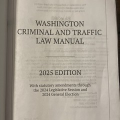 Washington Criminal and Traffic Law Manual 2025 Edition Blue360Media