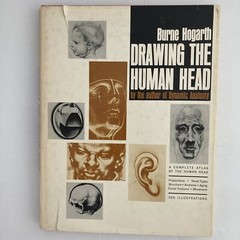 Drawing Book Lot: Head & Figure, Anatomy, The Human Head, Burne Hogarth, VG Cond
