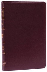 ESV Classic Reference Bible, Premium Bonded Leather, Burgundy, Red Letter Text