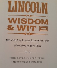 Abraham Lincoln ~ Wisdom & Wit VTG Book 1965 ~ 61 Pages